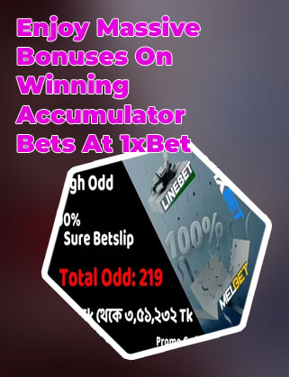 Accumulator bet in 1xbet